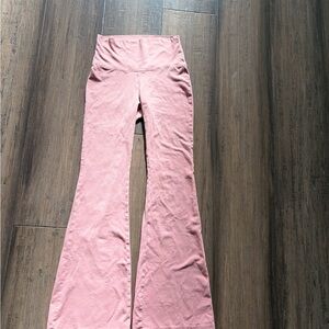 Aritzia Pink Flared Leggings